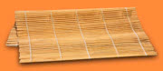 Fotografie einer Bambusmatte